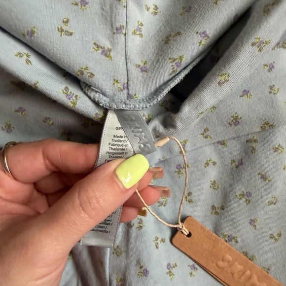 Skims Cotton Jersey Foldover Pants - Picture 2 of 6